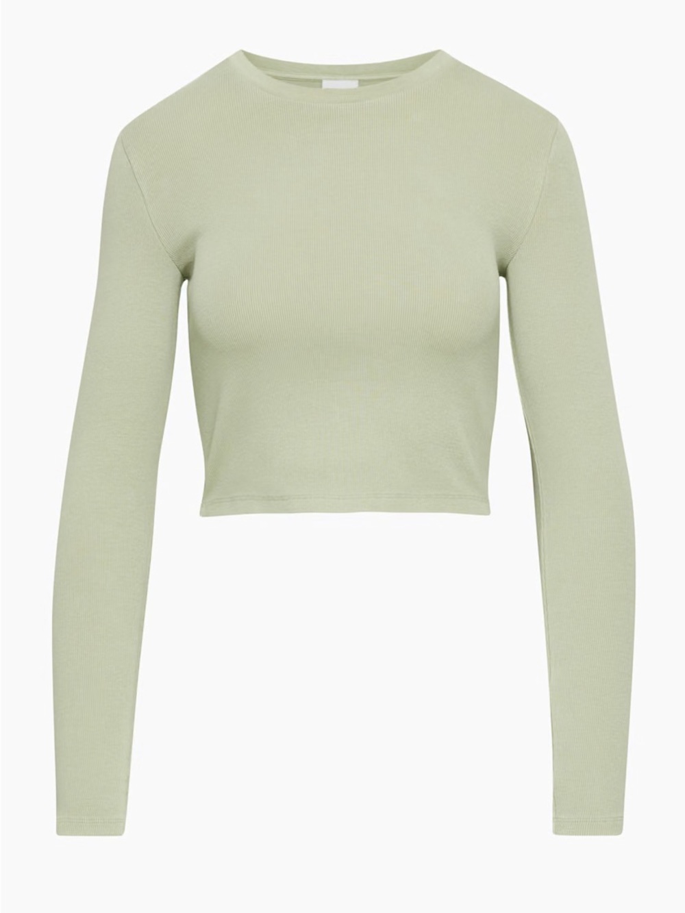 Aritzia TNA HomeStretch Crew Waist Long-sleeve - Sage Green